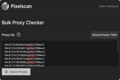 Proxy checker example